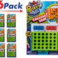 JA-RU Portable Tic Tac Toe Classic Mini Board Games (6 Pack) Pocket Size Travel Toys for Kids. Car & Airplane Activities. Bulk P
