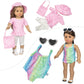 BDDOLL 23 Pcs 18 Inch Girl Doll Clothes and Accessories for 18 Inch Doll Dress with Our Generation Dolls Including 10 Complete S