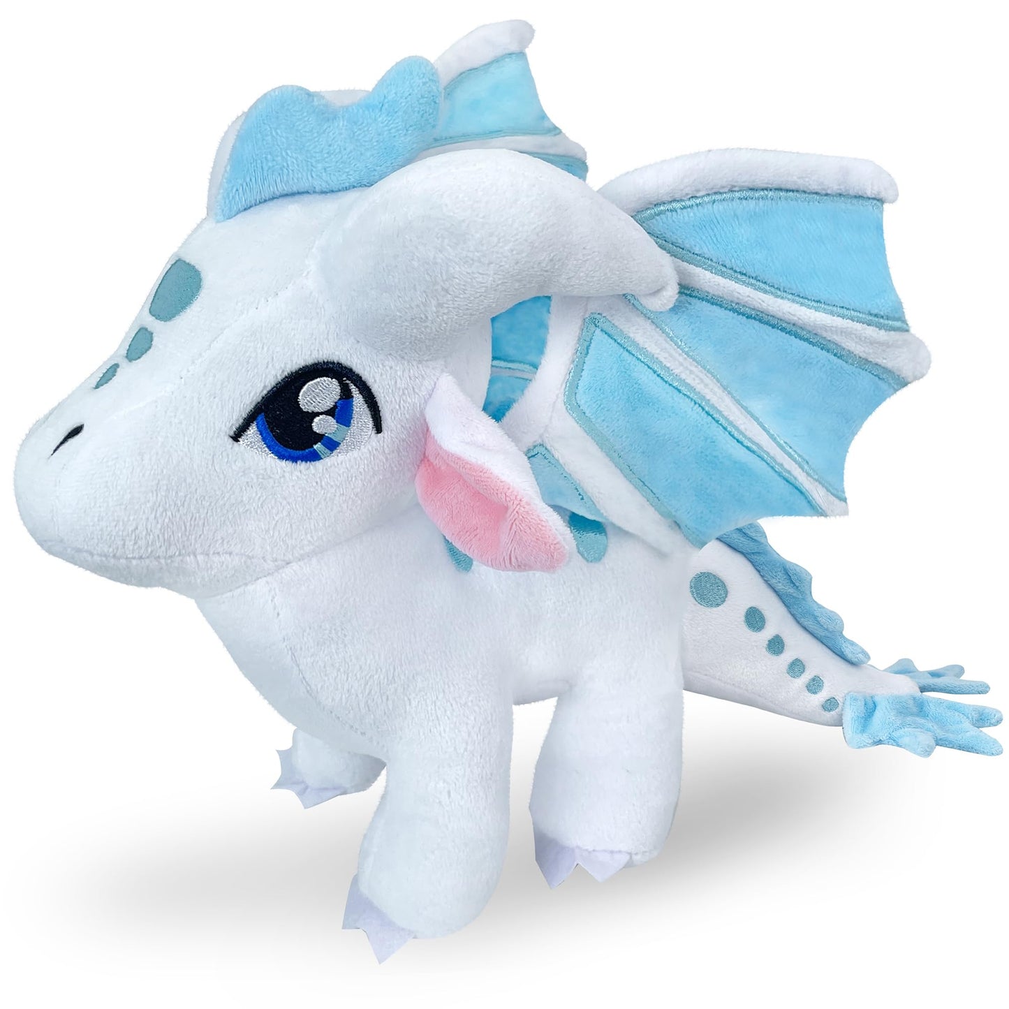 New Dragon Plush Stuffed Animal Plushies Toy Kawaii Dragon Decor Merch Present For Kids Boys Girls For Aged 3+ (White)