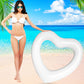 Heart Swimming Pool Float  mature-themed Heart Pool Floats  Water Fun Beach Party Toys for Aults Birthday Scene Layout Props. (47 in White)