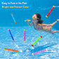Navdlizu 8 Pcs Diving Pool Toys, Underwater Training Diving Sticks For Kids Colorful Pool Sinking Toys With Storage Bag Swimming