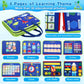 Busy Board For 1 Year Old, Montessori Toys For 1 2 3 4 Years Old Toddlers Baby Sensory Toys Busy Book Preschool Learning Activities Airplane Car Travel Toys Birthday Gifts For Boys Girls 12 Months