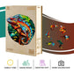 Jigfoxy Wooden Puzzles For Adults, Chameleon Wood Puzzles Adult, Unique Animal Shape Wooden Jigsaw Puzzles For Adults, Birthday Gifts For Puzzle Lovers, Family, Friend (Xl-17.3 * 17.4In-450 Pcs)