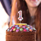 Birthday Candles, 0-9 Number Macaron Cake Candles Glitter Cake Topper Decorations for Wedding Anniversary Birthday Party (1)