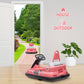 Hetoy Bumper Car For Toddlers, 6V Electric Ride On Toys For Kids, 1.9 Mph Max Speed, Steering Wheel, 360 Degree Spin, 2-Speeds, Light, Music & Horn, Birthday Gift For Boys Girls 2-6 Years, Bright-Pink