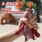 Squishy Monkey Stretch Gorilla Toy - 3Pack Of Big Sensory Monkey Stretchy Toys,Stress Relief Splat Gorilla Figures For Autism ,Funny Animal Squishy Gorilla Toys Kids And Adults Easter Stuffers