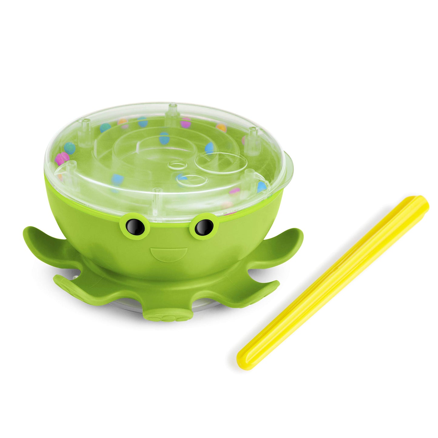 Munchkin Octodrum 3in1 Musical Toddler Bath Toy (Drum, Tambourine and Maze), Green