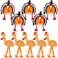 Hanaive 10 Pieces Thanksgiving Turkey Hats Bulk Turkey Hats for Dress-up Party Plush Trot Hat Party Supplies(Creative Style)