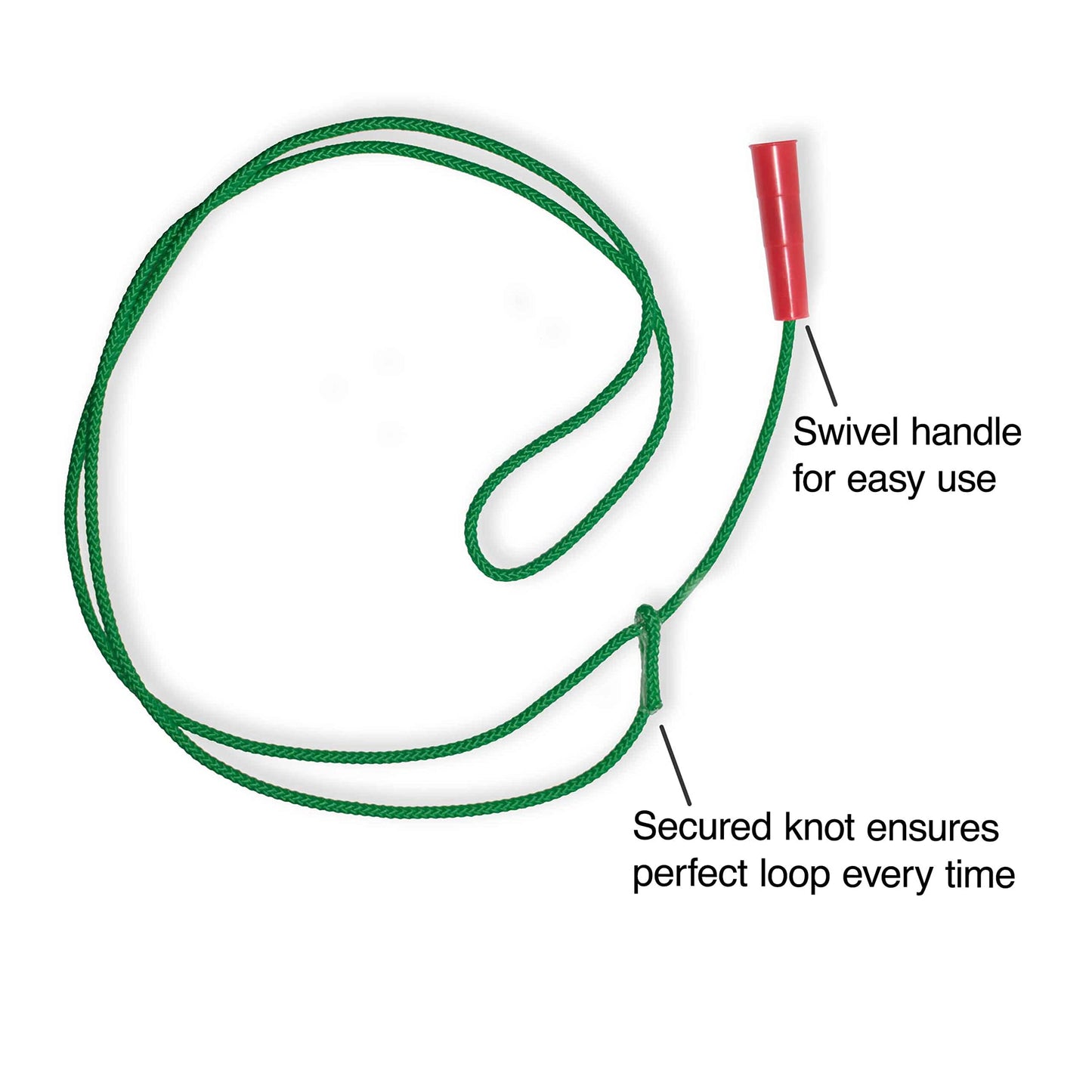 Western Stage Props Childrens Cowboy Kiddie Trick Rope Lasso Pre-Tied | Ages 4-10 | Green|