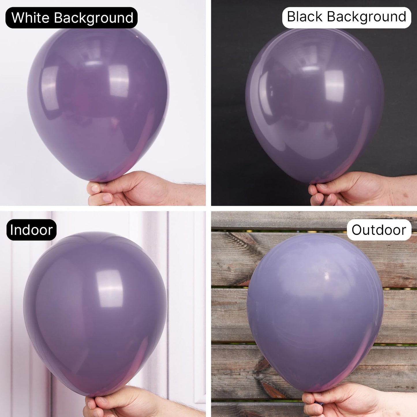 Partywoo Dusty Purple Balloons, 50 Pcs 12 Inch Boho Purple Balloons, Faded Purple Balloons For Balloon Garland Balloon Arch As Party Decorations, Birthday Decorations, Wedding Decorations, Purple-F50
