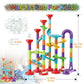 Marble Run Building Blocks STEM Toy Track Race Maze 30 Glass Marbles for Kids Boys Girls 3 4 5 6 7 8 9 10 11 12 Year Old Birthday Present Preshool Gift