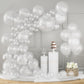 Labeol Clear Balloons Different Sizes 151Pcs 18/12/10/5 Inch Clear Balloon Garland Arch Kit Quality Transparent Latex Balloons Decorations For Party Birthday Graduation Wedding