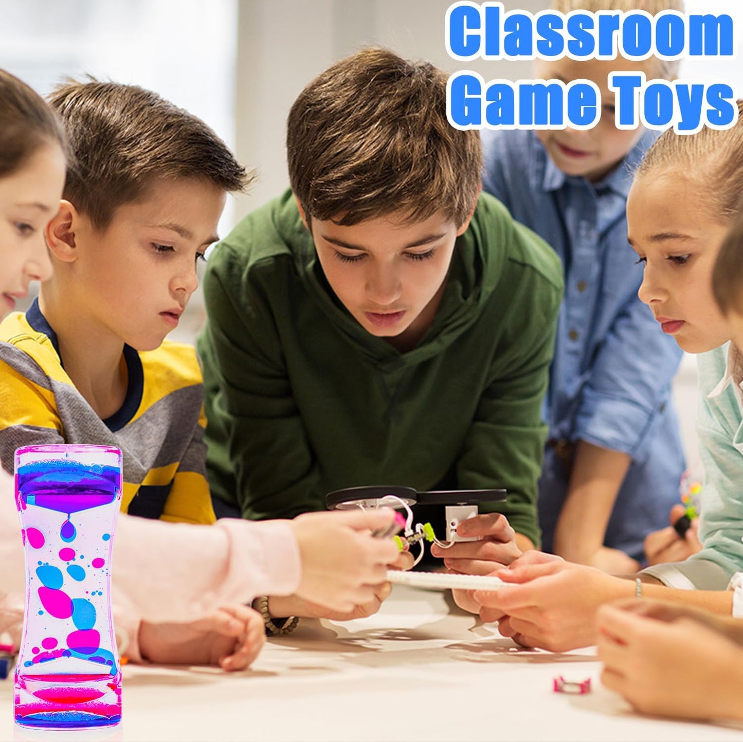 Tgiqrove Liquid Motion Bubbler Sensory Toys, Liquid Timer Anxietycalming Toys For Kids Adults, Party Favors, Classroom Prizes Ea