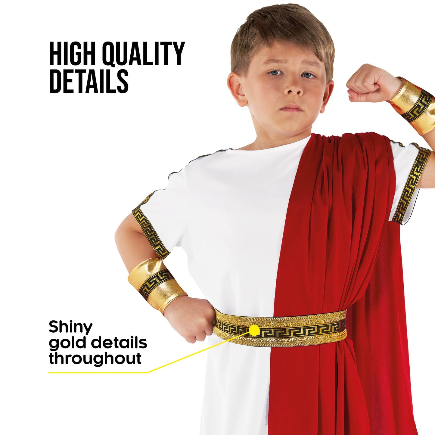 Morph Roman Costume Kids Greek Toga Costume Kids Greek God Boys Emperor Halloween Costumes For Boys M