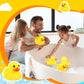 Deekin 6 Pcs Large Yellow Rubber Ducks Bulk Large Duck Bath Toy Squeak Rubber Bathtub Floating Bath For Birthday Party Decoratio