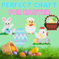 Easter Fuse Bead Kit, 8,000 Pieces (12 Colors)- 8 Unique Bunny & Egg Designs -DIY Gifts -Works w Perler Beads, Art Craft Project