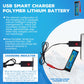 Amzzn 2Pcs 3.7V 680Mah 1S Lipo Battery With Jst Plug And Usb Charging Cable For Udi U817 U818A V959 V222 V929 S032 Rc Drone, Fou