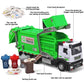 OANMYJJO Garbage Truck Toys for Kids,Garbage Truck Metal Diecast Cab,Pull Back Garbage Truck Toy with Lights and Sounds,Recyclin