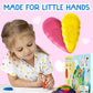 TinyGeeks Toddler Crayons - 24 Non-Toxic Washable Crayons, Easy to Hold, Multicolor for Kids Ages 3-8