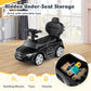 Costzon Push Car for Toddlers  3 in 1 Mercedes Benz Stroller Sliding Walking Car w/Canopy  Handle  Safety Bar  Horn Sound  Underneath Storage  Foot-to-Floor Ride On Toy for Boys & Girls (Black)