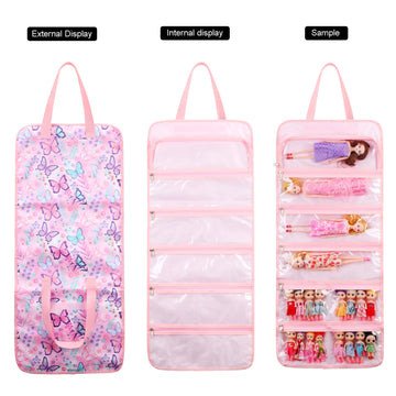 Octsky Toy Dolls Storage Bag Tote Carrying Case Compatible With Lol Surprise Toys Dolls Omg, Hanging Organizer Storage Bag With