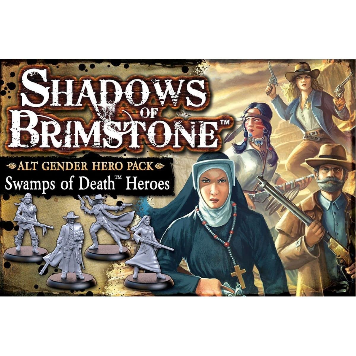 Shadows of Brimstone: Swamps of Death - Alt Gender Hero Pack