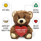 Zamnnn Shawty U Hella Fine - 10'' Teddy Bear & Gift Bag - Funny Stuffed Animal Plush Gift For Girlfriend, Boyfriend, Best Friend