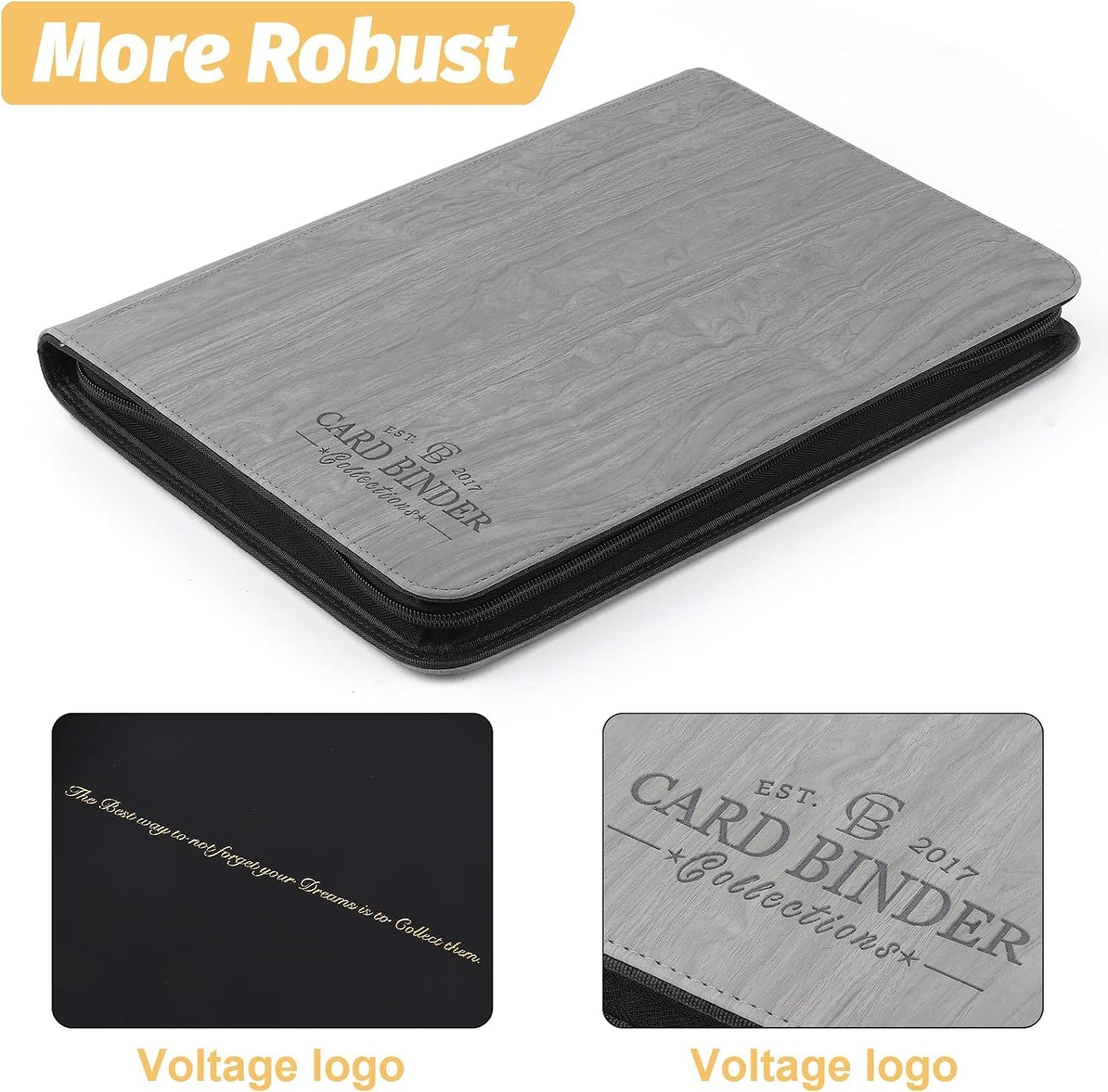 Foalgo Trading Card Binder  Card Collection Binder Album Folder with 540 Side Loading Pockets  9 Pocket Trading Card Album Folder for TGC MTG  Baseball Cards  Yugioh grew