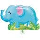 Jumbo Elephant Balloon - Mylar Jungle Elephant Party Balloon