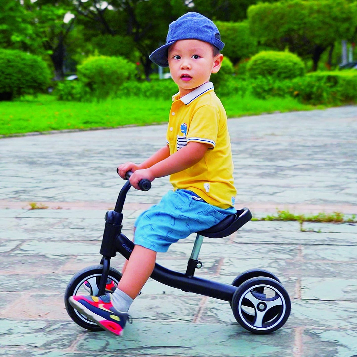 Chestnuter Baby Balance Bike, Toy Gift For 1 2 3 Year Old, Sturdy Toddler Balance Bicycle, Best Birthday Gift For 12-36 Months Boy Girl, Indoor Outdoor Kids Riding Toys With 3 Wheels(Black)