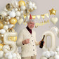 50Th Birthday Decorations Sand White Gold,50Th Birthday Balloon Arch Garland Kit With Happy 50Th Birthday Number 50 Foil Balloon