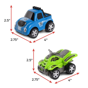 Nkok Junior Racers 2Pk Friction Powered Baja & Atv