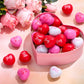 Zubebe Red Pink White Valentine'S Day Heart Stress Balls Heart Shaped Foam Balls 1.57 Inch Heart Stress Relief Toys Bulk For Kid