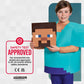 Steve Classic Minecraft Costume, Multicolor, Small (4-6)