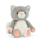 B. Toys- B. Softies- 12' Plush Cat- Stuffed Animal – Super Soft Kitten – Gray & White – 12” – Washable – Baby, Toddler, Kids – Happyhues – Cloudy Cosmo – 0 Months +