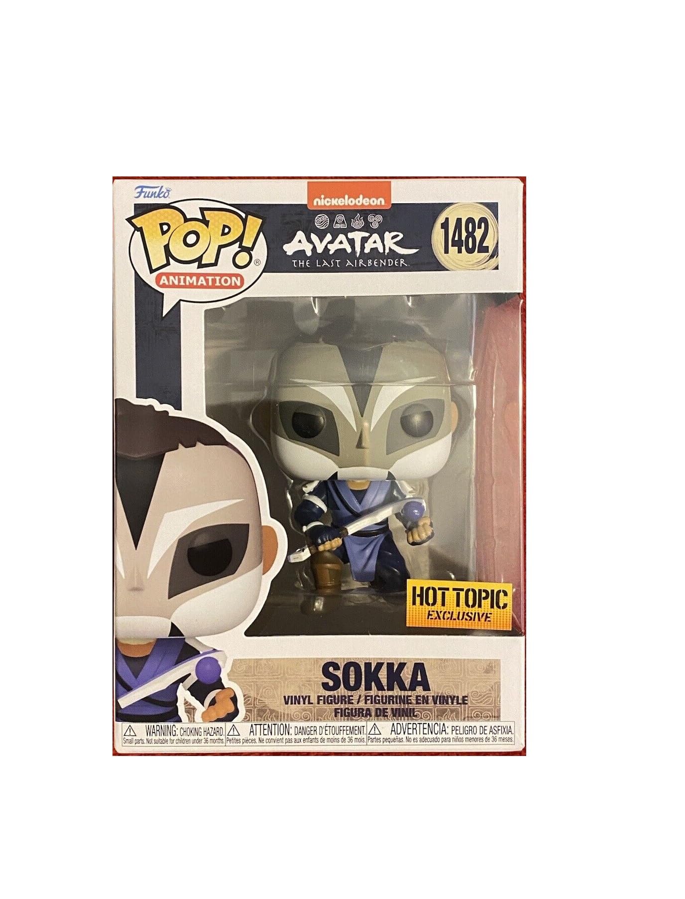 Funko Avatar The Last Airbender Sokka With Warrior Mask Exclusive Pop! Figure 1482