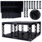 Wsryltch Brick 16X16 Plate 1/3 With Holes,Pins Suppor Pillar Accessories Pack,Pixel Art Painting Base Classic Building Block Bul