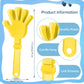 Zcysrlqin 24 Pcs Sunburst Yellow Hand Clappers 7.5 Inch Clappers Noisemakers Noise Makers Party Favors Plastic Clapper Sporting