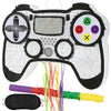 Wernnsai Video Game Piñata - Game Controller Piñata Bundle With Blindfold And Bat For Boys Piñata Gaming Theme Party Decoration Supplies Pull String Piñata For Birthday Party Celebration