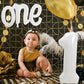Toniful 40 Inch Giant White Number 1 Balloon,Mylar Foil Script Cursive Letter 1 Balloon Banner For Boys Girls Kids First Birthda