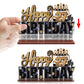Lingteer Happy 27Th Birthday Gold Acrylic Table Topper Centerpieces Set - Cheers To 27 Years Old Birthday 27Th Bday Party Gift Decorations.