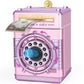Refasy Piggy Banks for Girls, Electronic Money Bank Password Money Safe Cash Coin Piggy Bank, Fingerprint Simulation Bank Toys f
