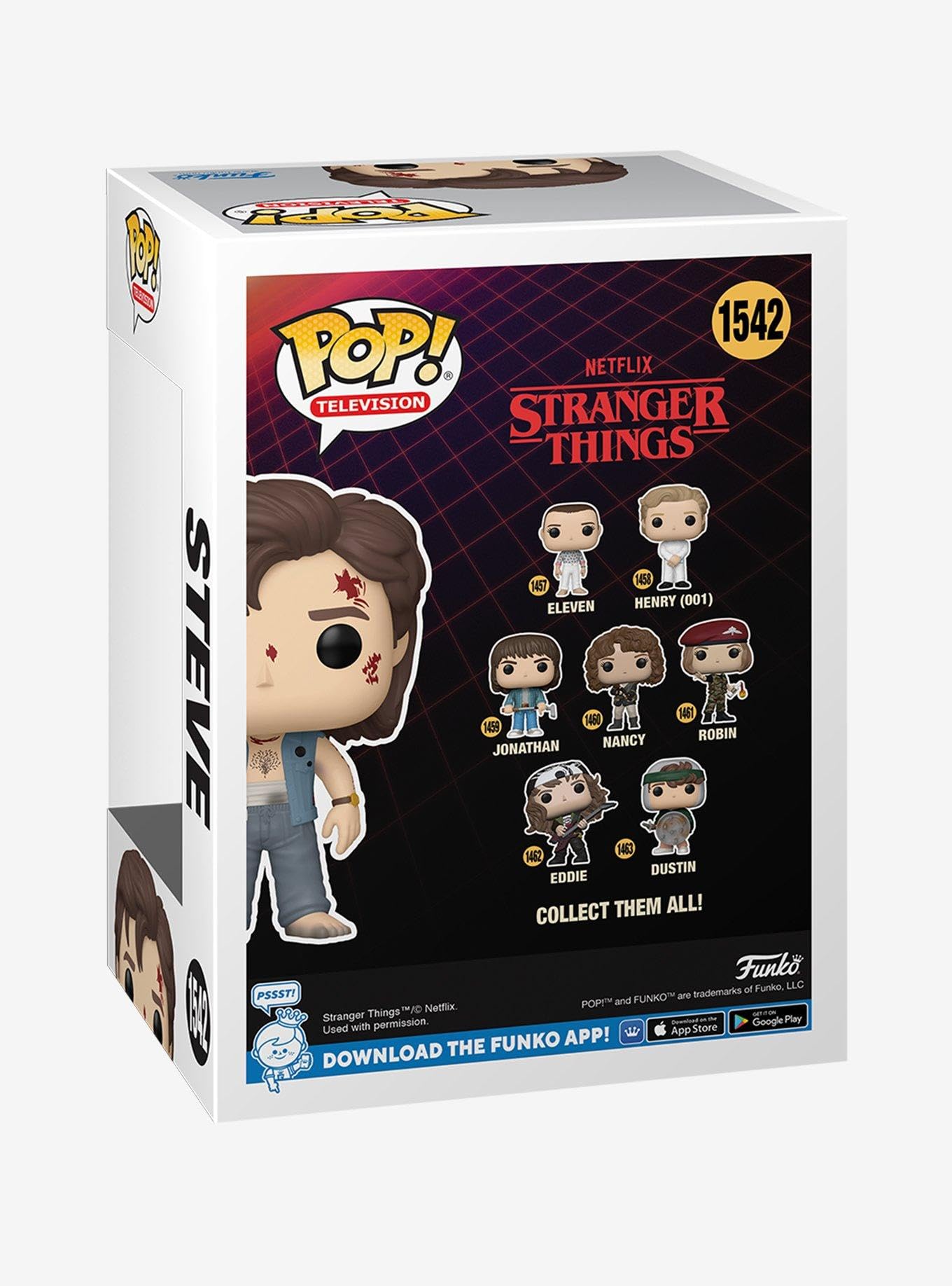 Funko Stranger Things Pop Television Steve Vinyl Figure Hot Topic Exclusive
