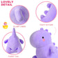 Ditucu Cute Dinosaur Stuffed Animals Toys Plush Dolls Soft Dino Plushie Birthday Gifts For Kids Girls Boys Purple 10 Inch