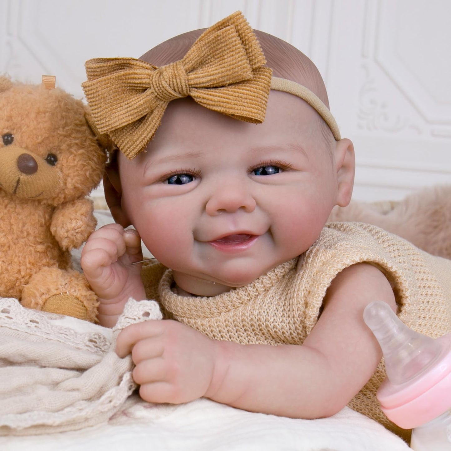 Aori Lifelike Reborn Baby Dolls - 20-inch Realistic Newborn Girl with Soft Body  enhanced Weighted Baby Doll That Look Real with Outfit for Girls Age 3+  Parents  Elderly