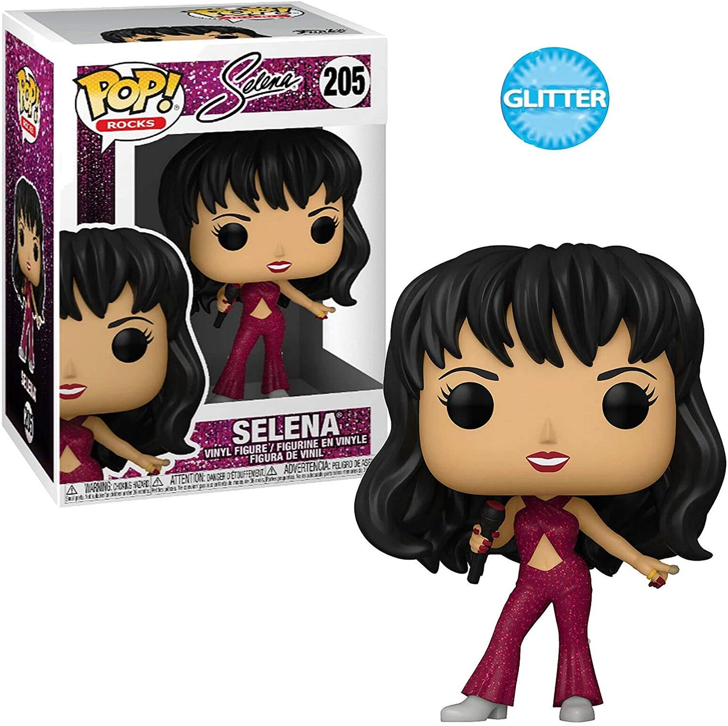 Funko Selena (Burgundy Outfit) Pop! Vinyl Figure (Bundled With Compatible Pop Box Protector Case), Multicolored, 3.75 Inches