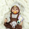 Kdudgso Realistic Reborn Baby Dolls 20'' Sweet Smile Lifelike Newborn Baby Doll Full Vinyl Body Poseable Real Life Like Toddler