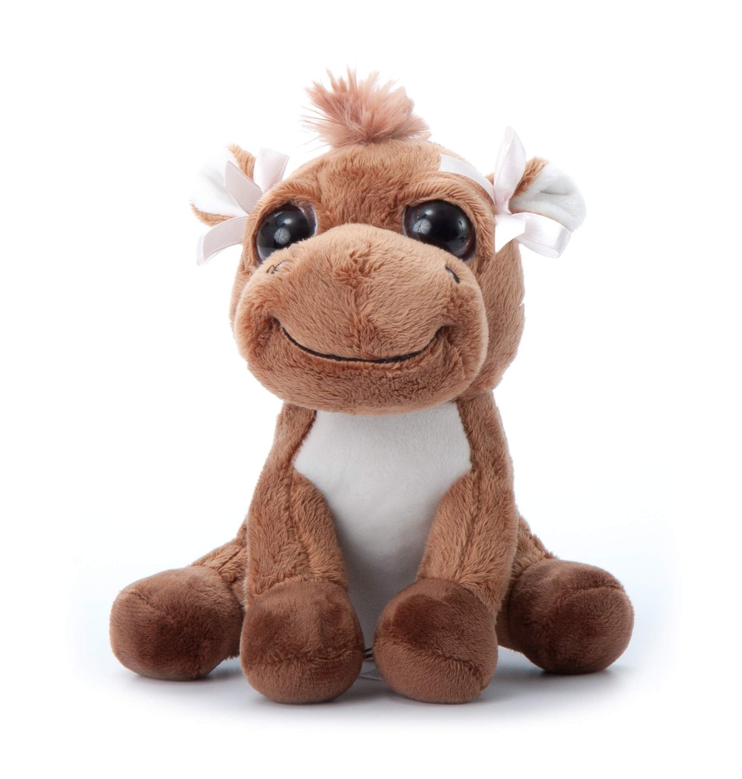 The Petting Zoo Horse Stuffed Animal, Gifts For Kids, Bright Eye Animals, Horse Plush Toy 7 Inches