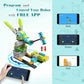 Makerzoid Coding Robot Toy for Kids 6-14, 100+ in 1 APP Control Robot Building Toys, Programmable Scratch Coding Kit with 23 Vid