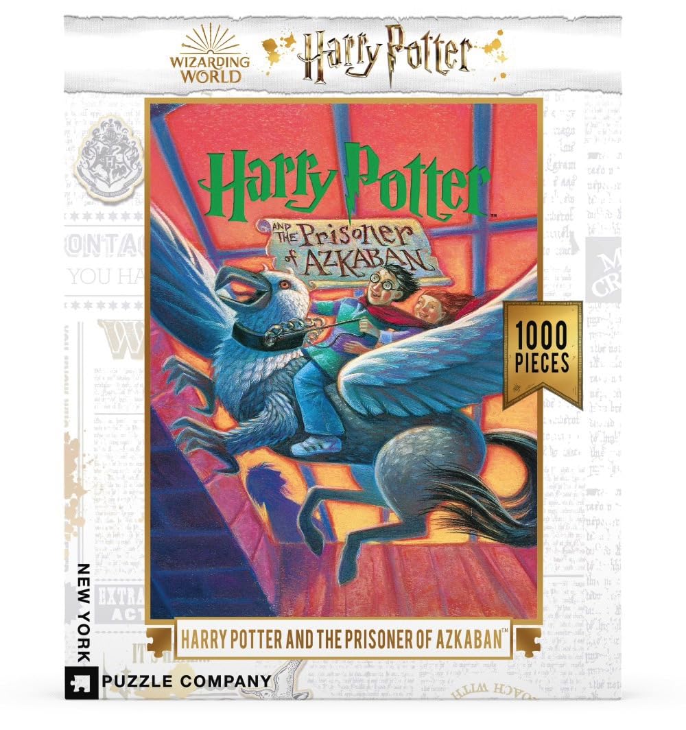 New York Puzzle Company - Harry Potter Prisoner of Azkaban - 1000 Piece Jigsaw Puzzle for Adults by Mary GrandPr  